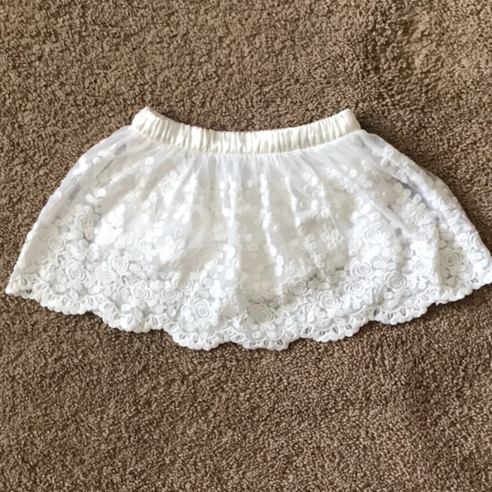 ivory lace skirt